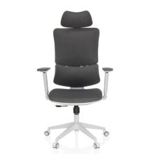 ERGOMY WF | Tejido | Estructura: Blanco - Silla Home Office Gris