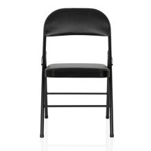 TUDELA H Piel sintética - silla plegable Negro