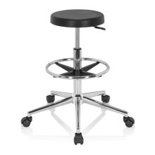 TOP WORK 14 I - taburete giratorio Negro