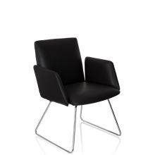 DESIGNIA V - Silla tapizada Negro