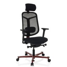 BICOLORE HIGH - Silla alta gama Negro / rojo