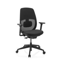 Skandis | sin reposacabezas - Silla de oficina profesional Negro / Negro