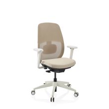 Skandis | sin reposacabezas - Silla de oficina profesional Beige / Blanco