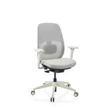 Skandis | sin reposacabezas - Silla de oficina profesional Gris / Blanco