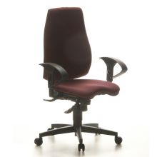 SYDNEY PRO - Silla de oficina profesional Rojo Oscuro Tejido