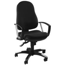 TRENDY SY - Silla Home Office Negro Tejido