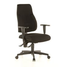 LADY SITNESS C AL.K2 - Silla de oficina profesional Negro Tejido