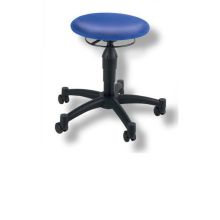 BALANCE 10 - Taburete giratorio Azul Tejido