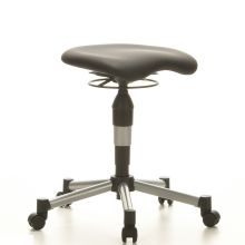 BALANCE 20 - Taburete giratorio Negro Tejido