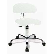 SITNESS 40 HIGHTECH - Taburete giratorio Blanco PU