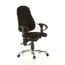 SITNESS 10 - Silla de oficina profesional Negro Tejido
