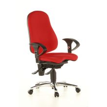 SITNESS 10 - Silla de oficina profesional Rojo Tejido