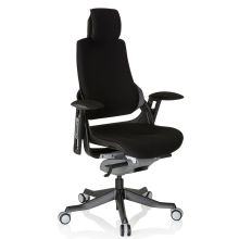 SPEKTRE BLACK Tejido - Silla de oficina profesional Negro
