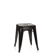 VANTAGGIO - Taburete de comedor Negro