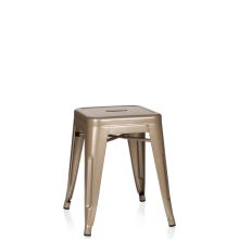 VANTAGGIO - Taburete de comedor Champán metálico