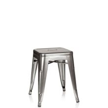 VANTAGGIO - Taburete de comedor color platino