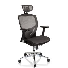 VENUS ONE - Silla alta gama Gris plateado / negro