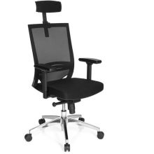 PORTO MAX HIGH Tejido / malla - Silla de oficina profesional Negro