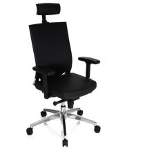 PORTO MAX HIGH | Cuero - Silla de oficina profesional Negro