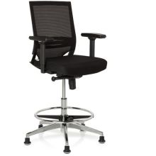 TOP WORK 77 - Silla de mostrador Negro