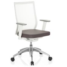 ASPEN WHITE - Silla de oficina profesional Gris / blanco