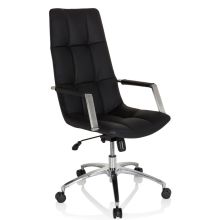 SARANTO PRO | Cuero - Sillón de oficina Home Office Negro