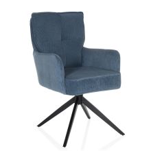 TARUGO - Silla tapizada Azul