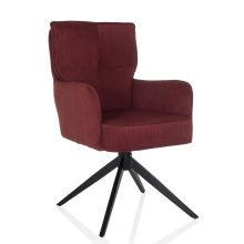 TARUGO - Silla tapizada Rojo