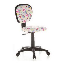 KIDDY TOP - Silla giratoria para niños Motivo Flowers/Hearts