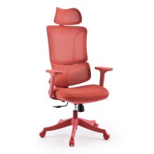 Ergomy Colore | Tejido / Malla 3D | Estructura: Multicolor - Silla Home Office Rojo