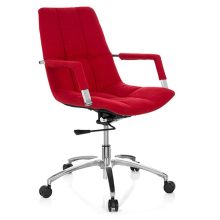 SARANTO Tejido - Silla Home Office Rojo