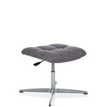 SARANTO Taburete | tela - Taburete tapizado Gris