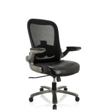 INSTRUCTOR T I Piel sintética/Malla - Silla giratoria XXL Negro