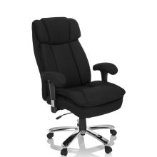 BUILDER XXL I | Tela - Silla giratoria XXL Negro