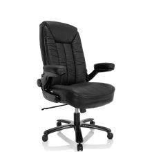 INSTRUCTOR III | Cuero - Silla giratoria XXL Negro