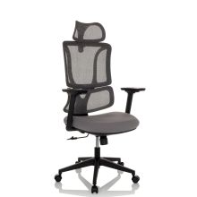 ERGOMY | Tejido / Malla | Estructura: Negro - Silla Home Office Gris