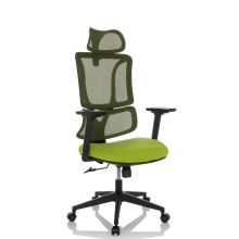 ERGOMY | Tejido / Malla | Estructura: Negro - Silla Home Office Verde