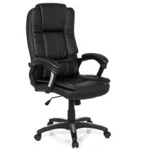 RELAX CL120 - Silla Home Office Negro Buerostuhl24 Piel sintética