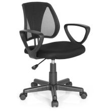 KIDDY CD - Silla giratoria para niños Negro