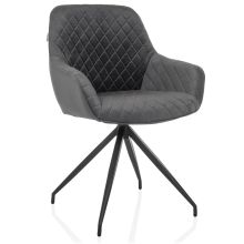 ELVERUM - Silla tapizada Gris