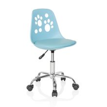 FANCY I - Silla giratoria para niños turquesa