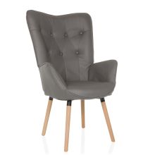 HAVENIO I - Sillón tapizada Gris