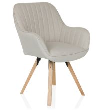 SCANDI SOFT - Silla tapizada Crema