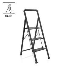 SOLID W6 | Escalera plegable - 3 peldaños - Escalera plegable Negro
