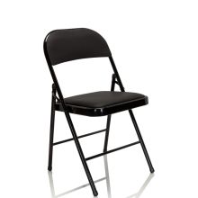 TUDELA Piel sintética - Silla plegable Negro