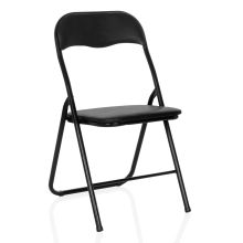 TUDELA BASIC | PVC - Silla plegable Negro