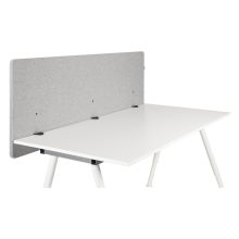 FLEXMIUT D 160 | Tabique acústico | 160 cm - Separador de mesa Gris claro