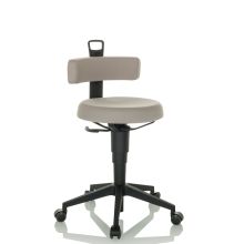 TOP WORK FLEX Tejido - Taburete giratorio Gris