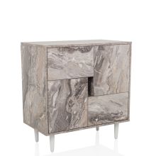 LYKKJA - Cómoda Blanco/Mármol