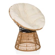 WEAVORA - Silla de exterior Beige